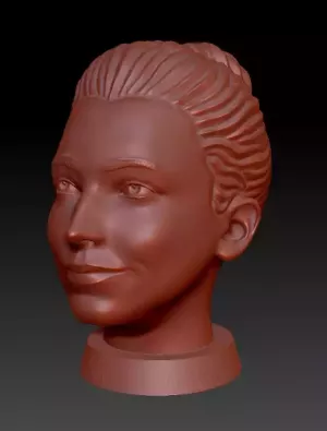  3d портрет по фото 