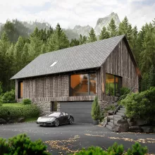  Дом в горах 
