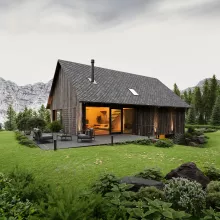  Дом в горах 
