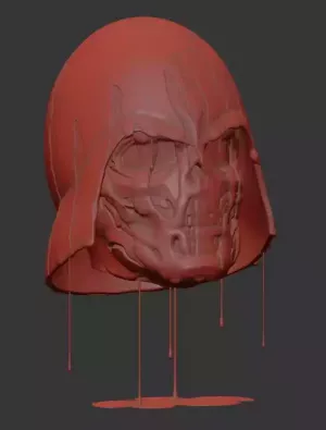 Голова, маска,  шлем, краска