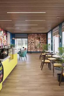 Интерьер кафе в Волгограде