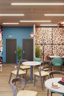 Интерьер кафе в Волгограде