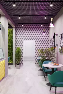 Интерьер кафе в Волгограде