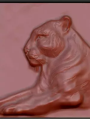 Тигр для печати