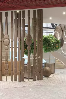  	 Виз лобби отеля в Перми